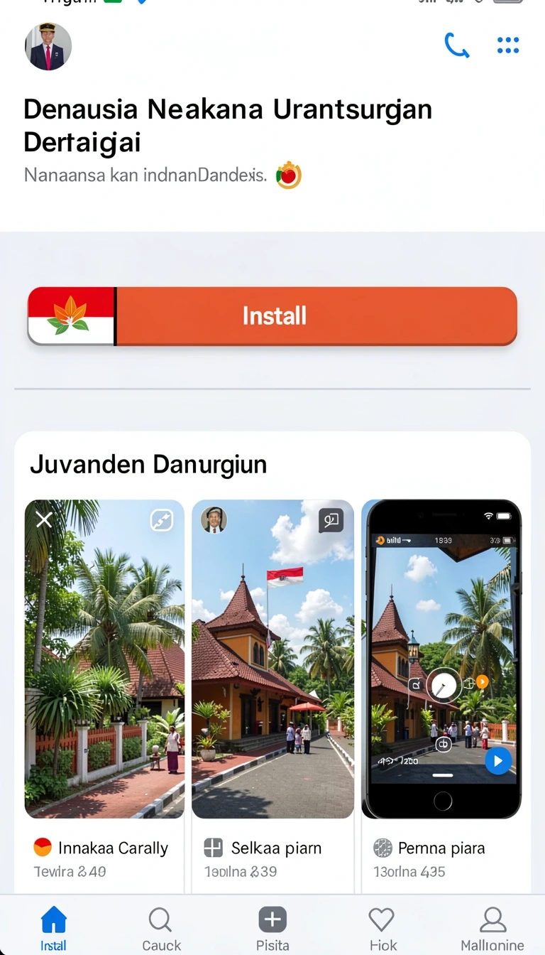Halaman katalog dengan daftar aplikasi yang tersusun rapi.